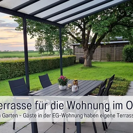 شقة Robbenglueck Grosser Garten Viel Platz Hunde Willkommen