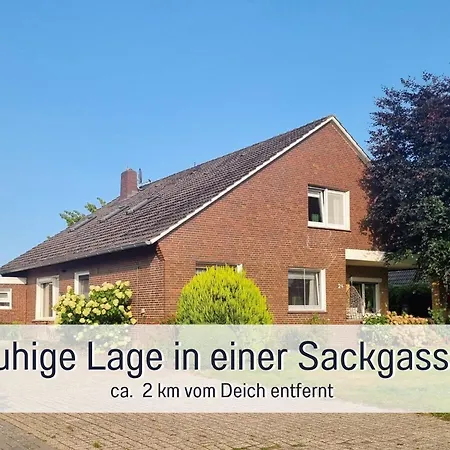 Robbenglueck Tossens - 2 Ferienwohnungen Oder Ganzes Haus, Bis 10 Personen, Grosser Garten, Hunde Willkommen, 1,5 Km Zum Deich דירה טוסנס